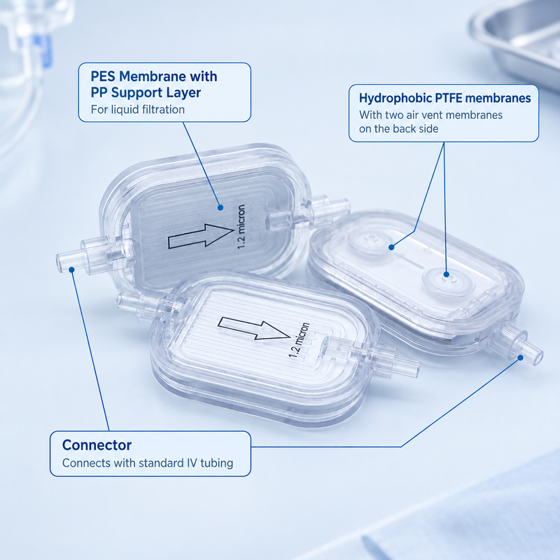 1.2 Micron Inline IV Filter for Infusion Sets